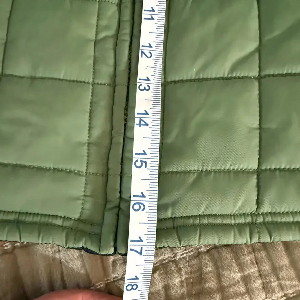GYMBOREE Olive Green with Helicopter logo Puffer Vest. Poly‎ fill Size 4T